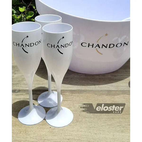 Kit Balde 8L Chandon + 6 Tacinhas Champagne